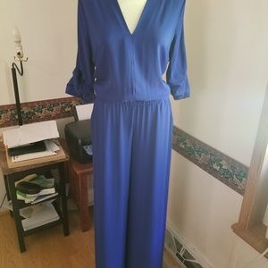 Blue jumpsuit